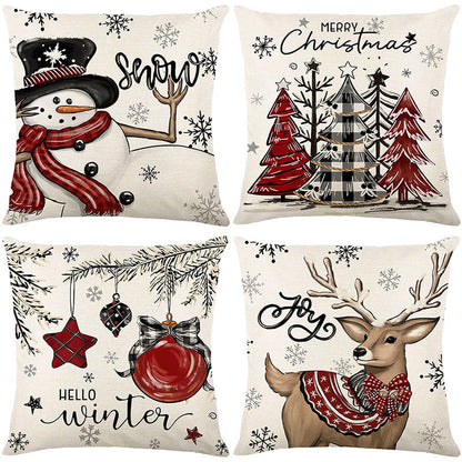 🎄🔥Christmas Promotion 50% OFF🔥Cute Christmas Print Pillow Cover