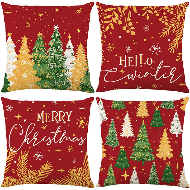 🎄🔥Christmas Promotion 50% OFF🔥Cute Christmas Print Pillow Cover