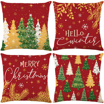 🎄🔥Christmas Promotion 50% OFF🔥Cute Christmas Print Pillow Cover