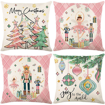 🎄🔥Christmas Promotion 50% OFF🔥Cute Christmas Print Pillow Cover