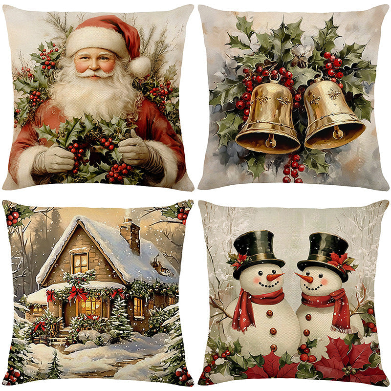 🎄🔥Christmas Promotion 50% OFF🔥Cute Christmas Print Pillow Cover