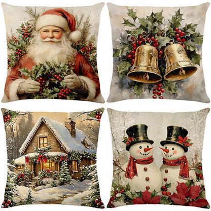 🎄🔥Christmas Promotion 50% OFF🔥Cute Christmas Print Pillow Cover