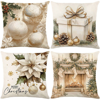 🎄🔥Christmas Promotion 50% OFF🔥Cute Christmas Print Pillow Cover