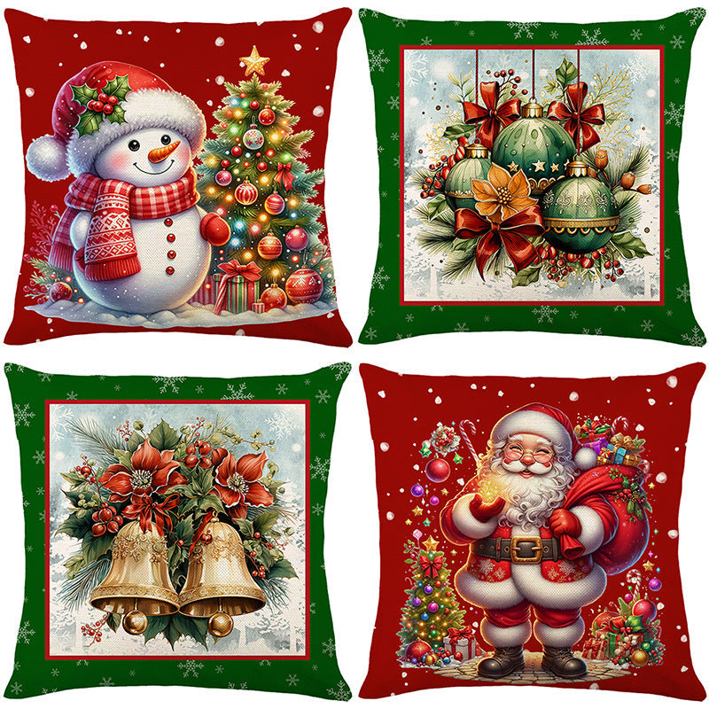 🎄🔥Christmas Promotion 50% OFF🔥Cute Christmas Print Pillow Cover