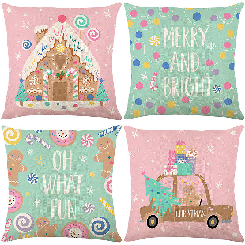 🎄🔥Christmas Promotion 50% OFF🔥Cute Christmas Print Pillow Cover