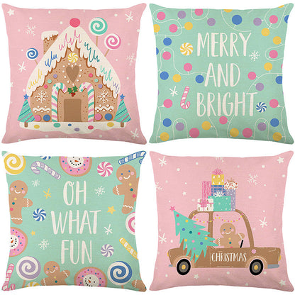 🎄🔥Christmas Promotion 50% OFF🔥Cute Christmas Print Pillow Cover