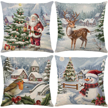 🎄🔥Christmas Promotion 50% OFF🔥Cute Christmas Print Pillow Cover