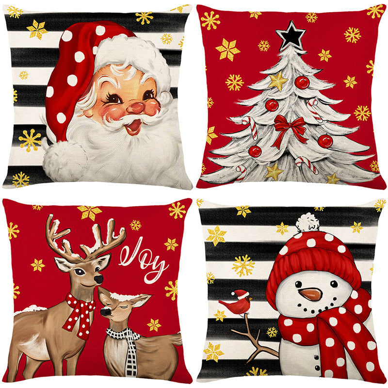 🎄🔥Christmas Promotion 50% OFF🔥Cute Christmas Print Pillow Cover