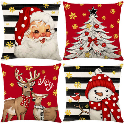 🎄🔥Christmas Promotion 50% OFF🔥Cute Christmas Print Pillow Cover