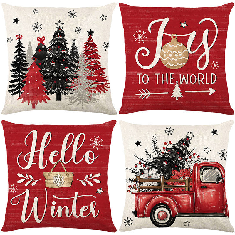 🎄🔥Christmas Promotion 50% OFF🔥Cute Christmas Print Pillow Cover
