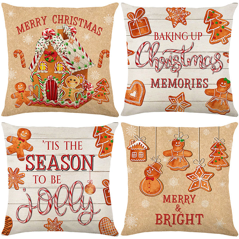 🎄🔥Christmas Promotion 50% OFF🔥Cute Christmas Print Pillow Cover