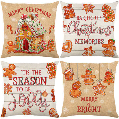 🎄🔥Christmas Promotion 50% OFF🔥Cute Christmas Print Pillow Cover