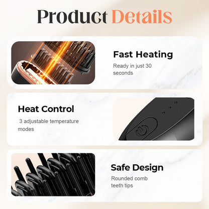 🔥 LAST DAY PROMOTION - 50%OFF 🔥 Mini Cordless Hair Straightener Comb