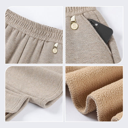 ⏳Limited-time 50% off⏰Solid Color Elastic Waistband Straight Leg Pants👖