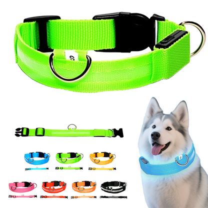 Adjustable LED Dog Collar for Dog Safety