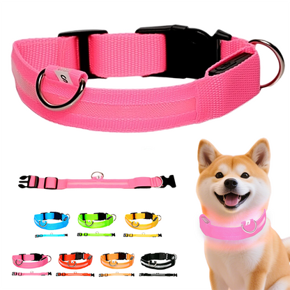 Adjustable LED Dog Collar for Dog Safety
