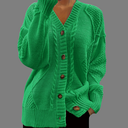 Women's Long-Sleeve Knit Cardigan