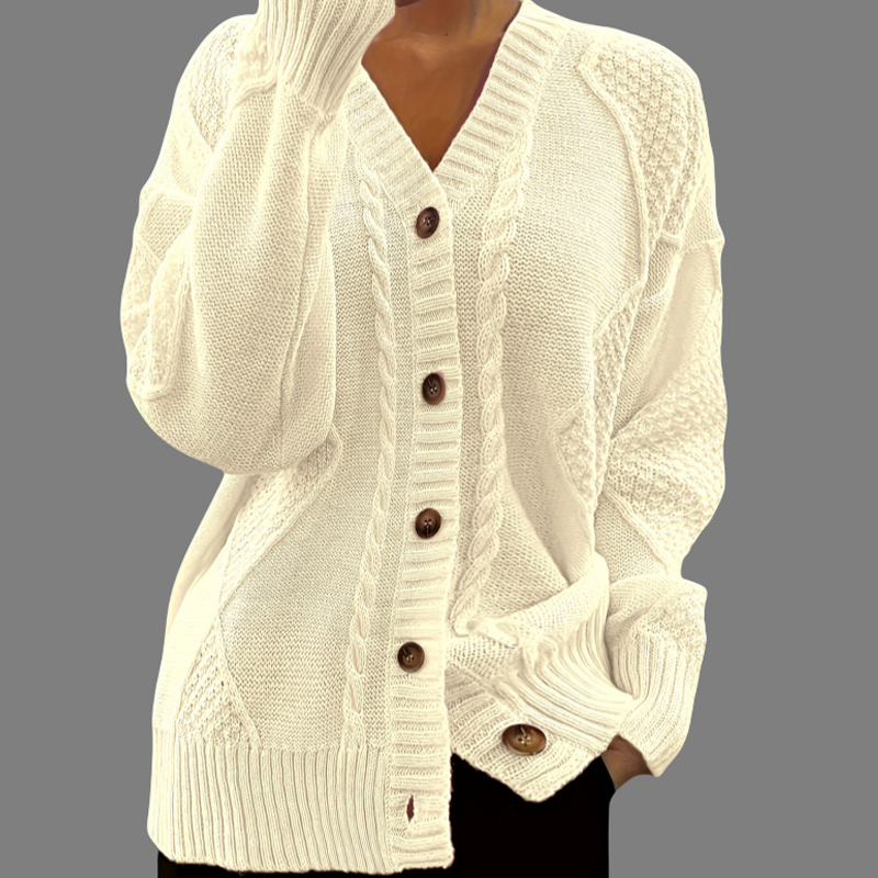 Women's Long-Sleeve Knit Cardigan