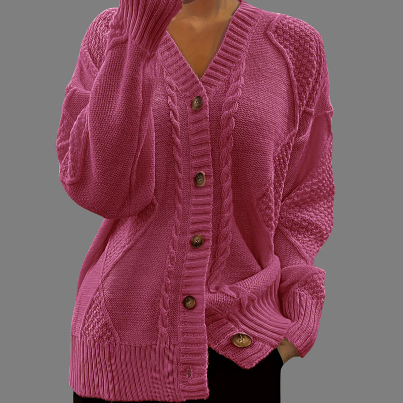 Women's Long-Sleeve Knit Cardigan