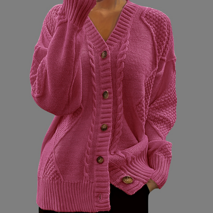 Women's Long-Sleeve Knit Cardigan