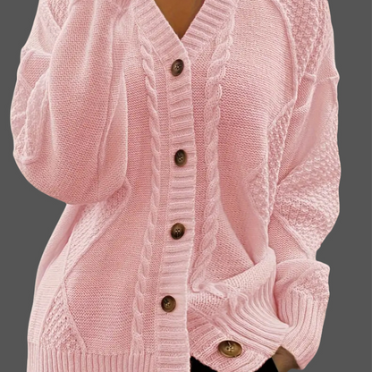 Women's Long-Sleeve Knit Cardigan