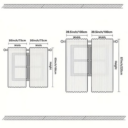 🔥 LAST DAY PROMOTION - 50%OFF 🔥 Christmas Window Curtains 2-Piece Set for Home Decor