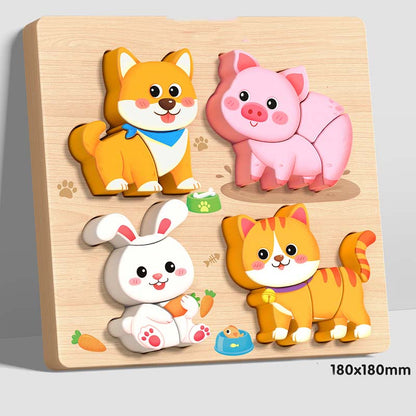 🎁Early Christmas Sale 50% OFF -✨【Educational Wooden 3D Puzzle】✨