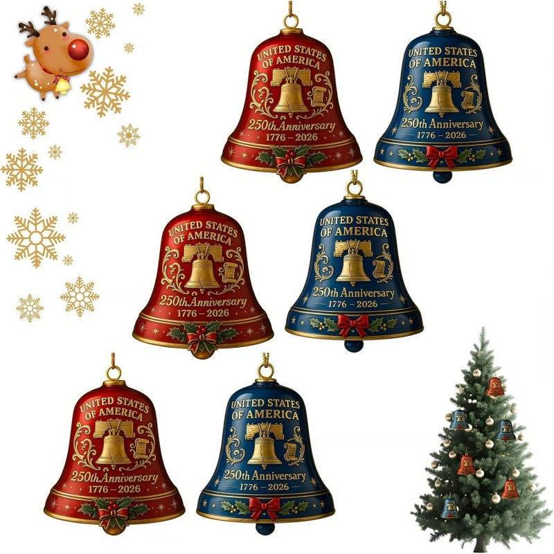 Anniversary Metal Bell Ornament
