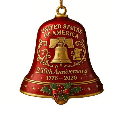 Anniversary Metal Bell Ornament