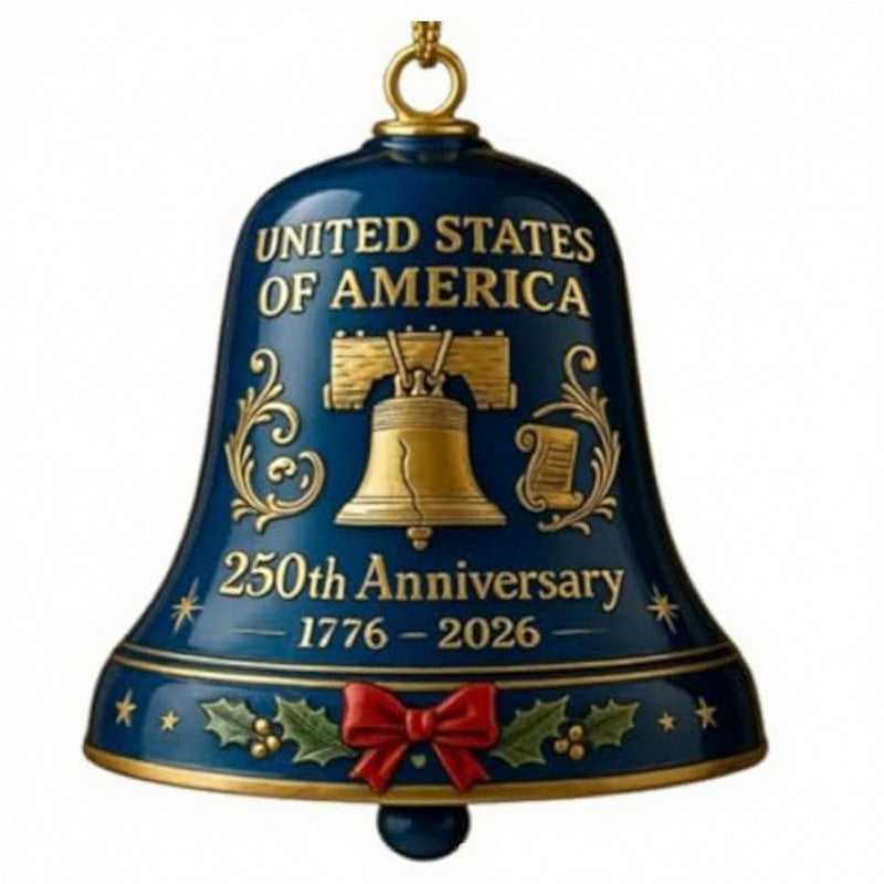 Anniversary Metal Bell Ornament