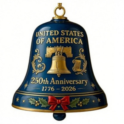 Anniversary Metal Bell Ornament