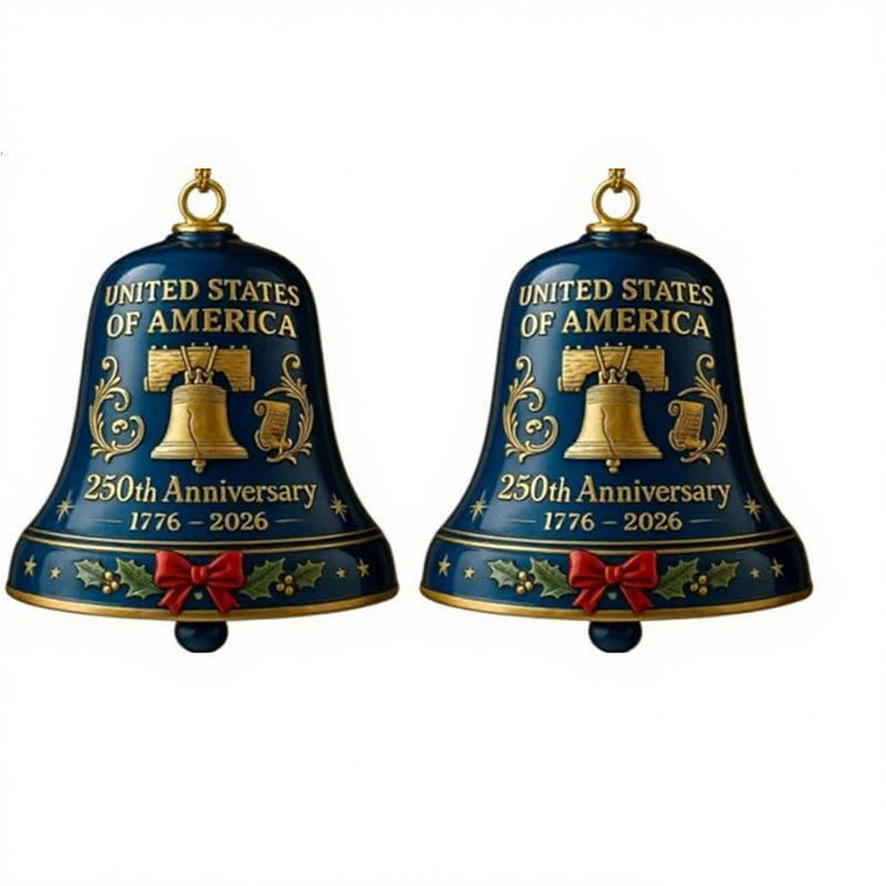 Anniversary Metal Bell Ornament