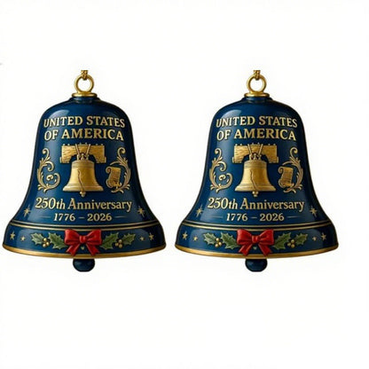 Anniversary Metal Bell Ornament