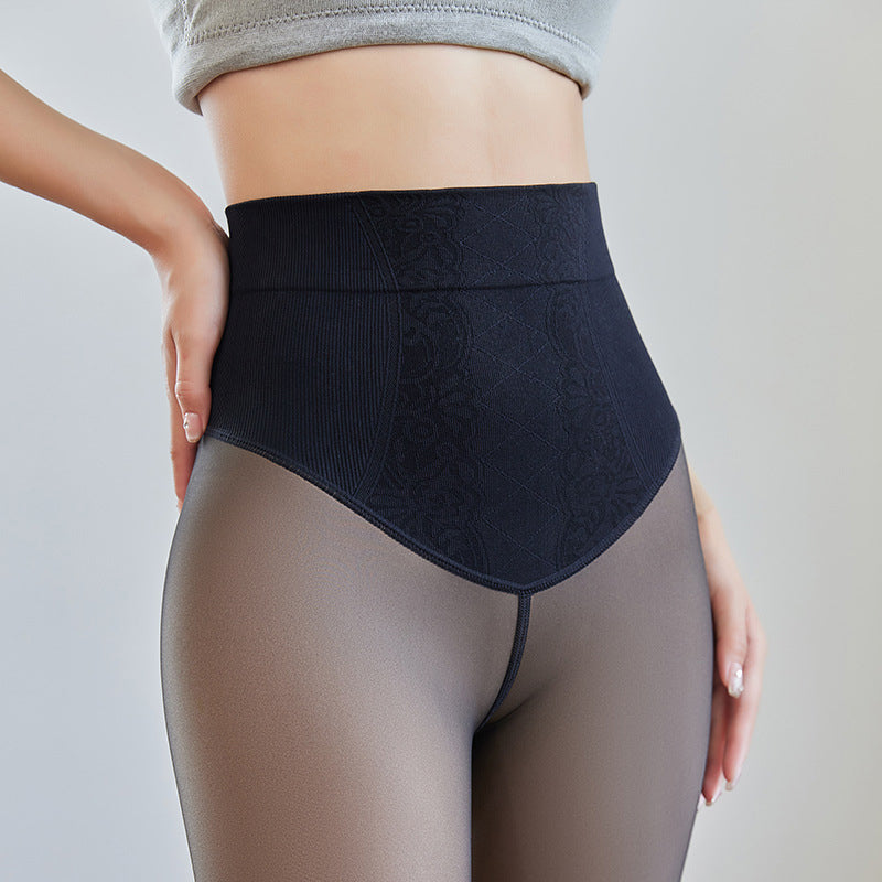 High-Waisted Tummy-Control Stretch Tights