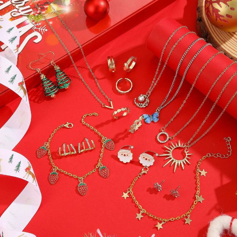 24PCS Christmas Jewelry Mystery Box