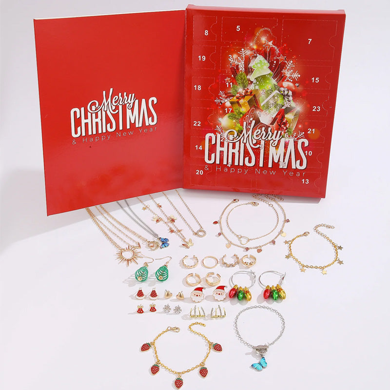 24PCS Christmas Jewelry Mystery Box