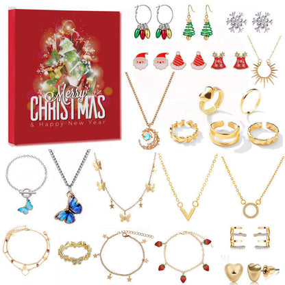24PCS Christmas Jewelry Mystery Box