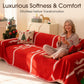 Reversible Christmas Couch Cover