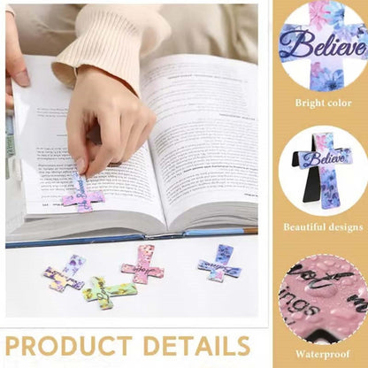 Flower Magnetic Cross Bookmark