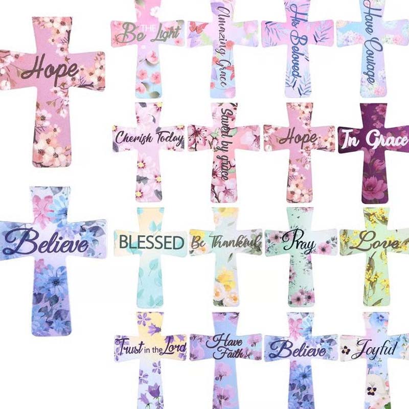 Flower Magnetic Cross Bookmark