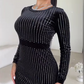 💖LAST DAY PROMOTION - 49%OFF 💖 Women's Sparkling Long Sleeve Bodycon Dress