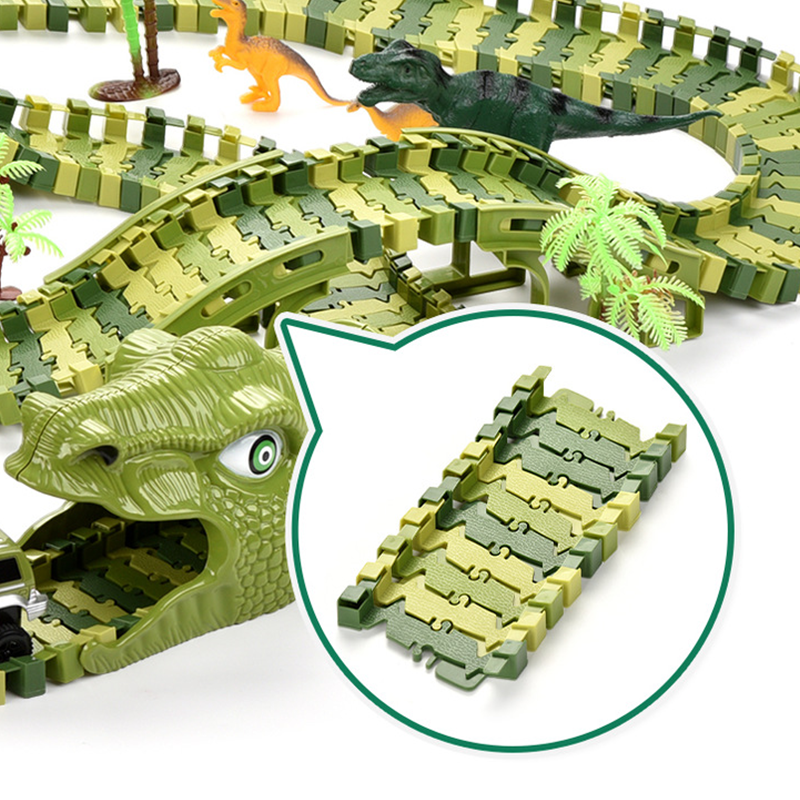 🎁Christmas Special Sale: Up to 50% Off!💝🦖Creative Dinosaur Theme Track Toy Set