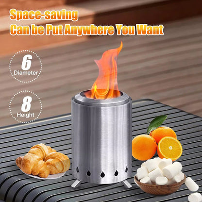 Outdoor Wood Burning Portable Fire Pit