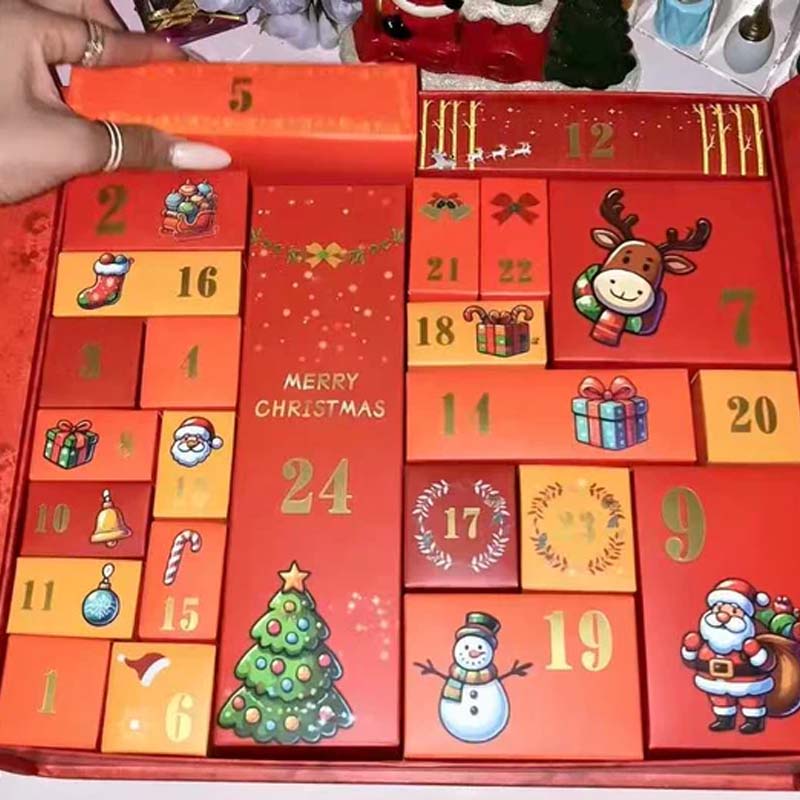 24-Day Christmas Countdown Advent Calendar Gift Box