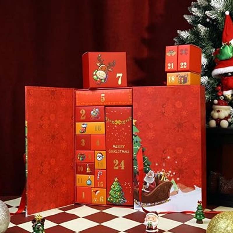 24-Day Christmas Countdown Advent Calendar Gift Box