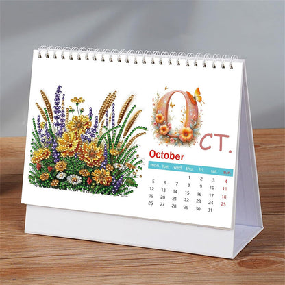 🎁Last Day 50% OFF🗓️2026 Standing Desk Calendar DIY Diamond Art Painting