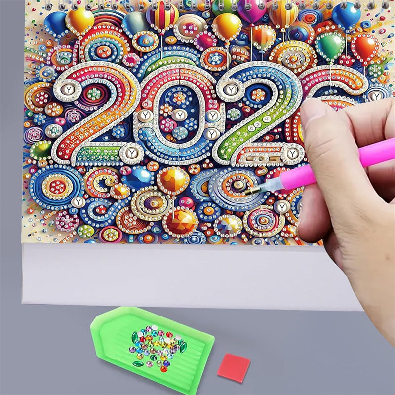 🎁Last Day 50% OFF🗓️2026 Standing Desk Calendar DIY Diamond Art Painting