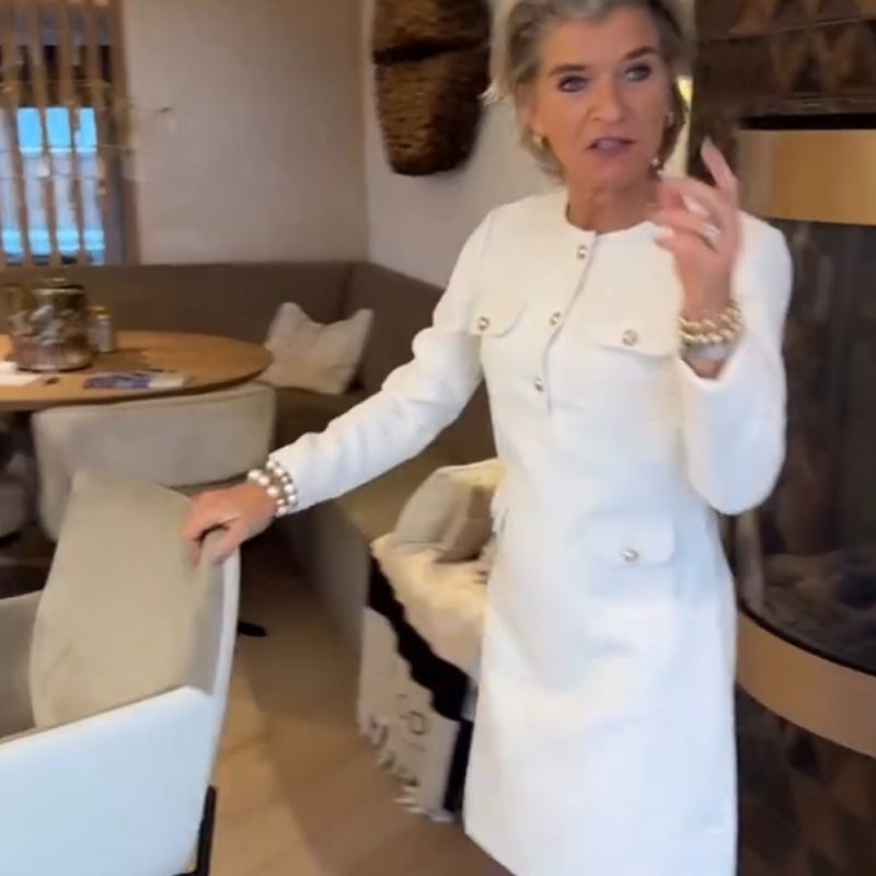 Women's Crew Neck Long Sleeve Sheath Dress