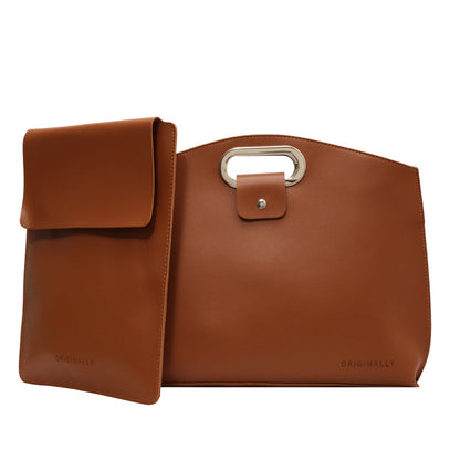 The 2-Piece Set: Sophisticated Business Waterproof Leather Laptop & Tote Set