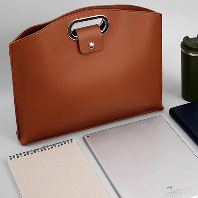 The 2-Piece Set: Sophisticated Business Waterproof Leather Laptop & Tote Set